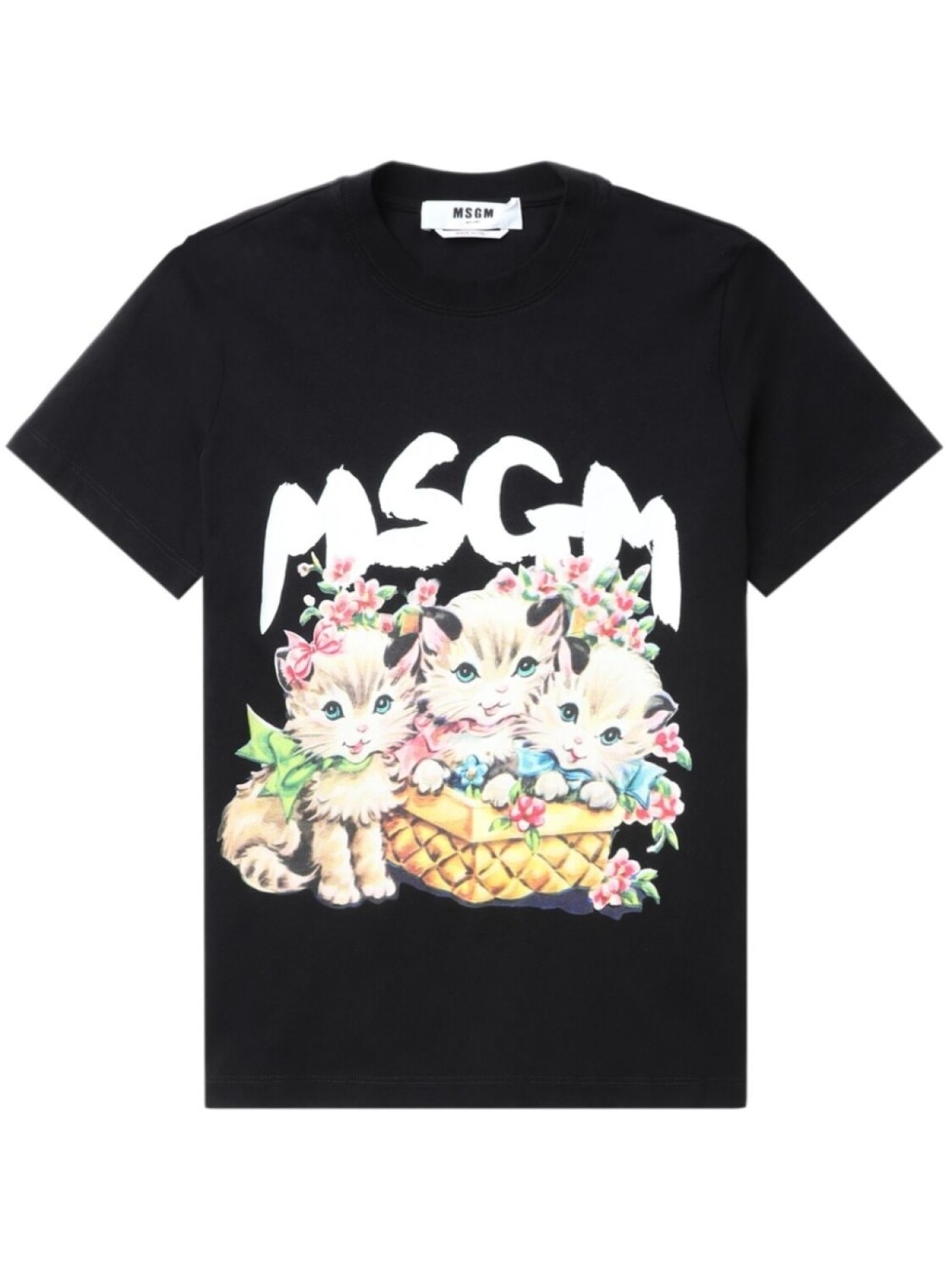 

MSGM футболка с логотипом, черный