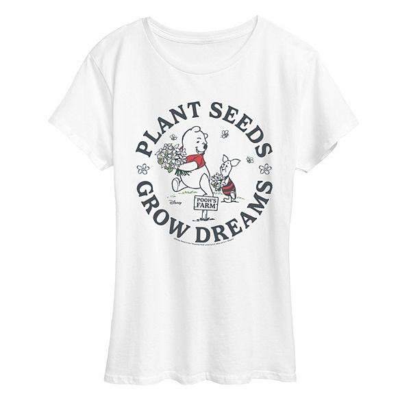 

Женская футболка с принтом Winnie the Pooh Grow Dreams Disney, White, Белый, Женская футболка с принтом Winnie the Pooh Grow Dreams Disney, White