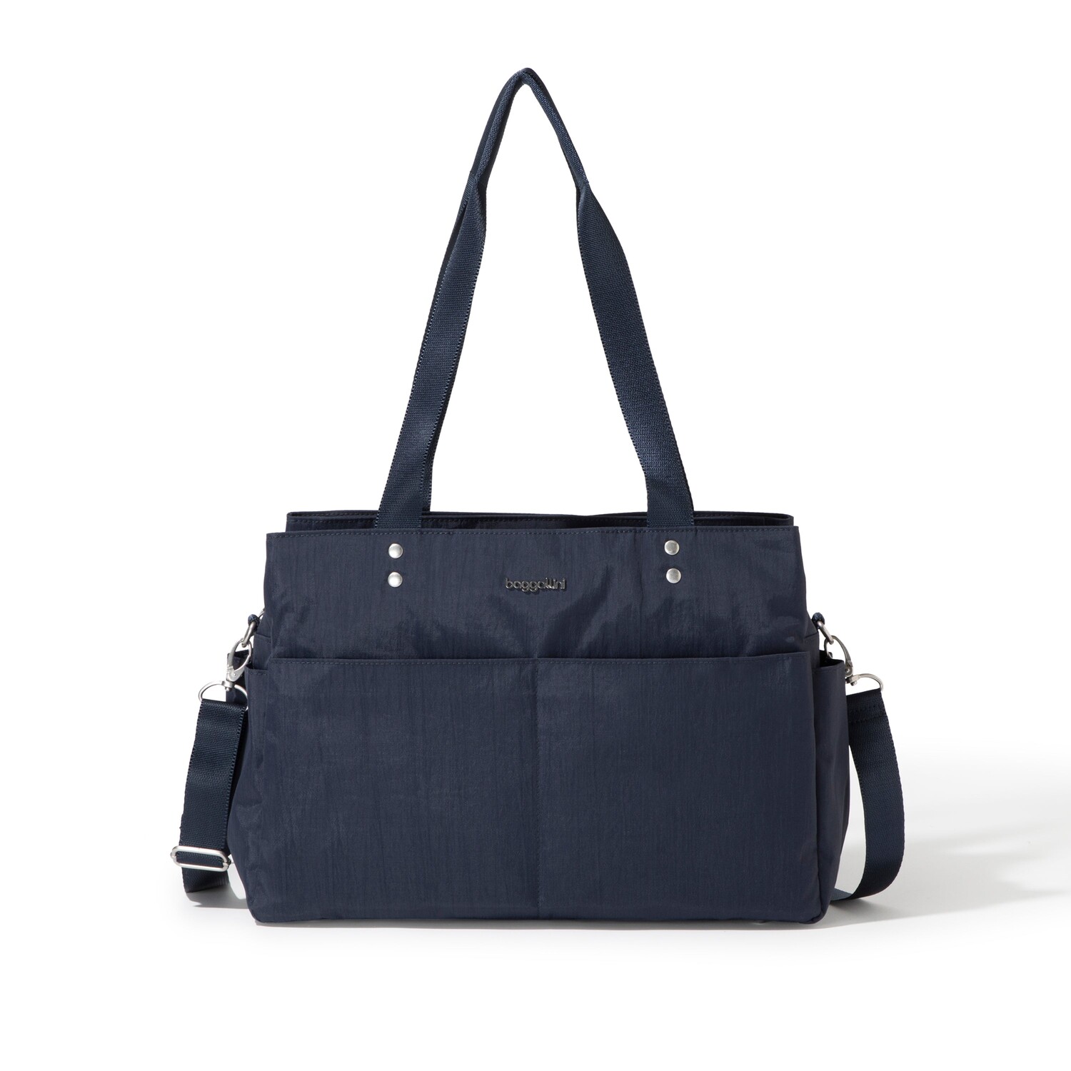 

Baggallini Женская большая сумка The Only Bag с ремешком через плечо, цвет French Navy