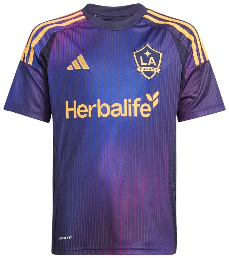 Гостевая футболка Adidas LA Galaxy сезона 25/26, фиолетовый