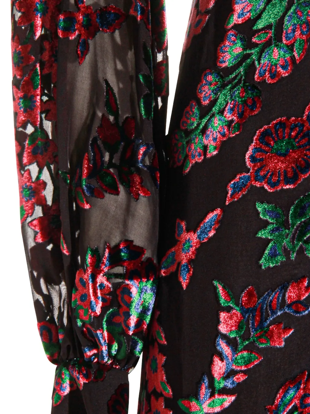 Бархатное платье макси Etro, синий — фото 3
