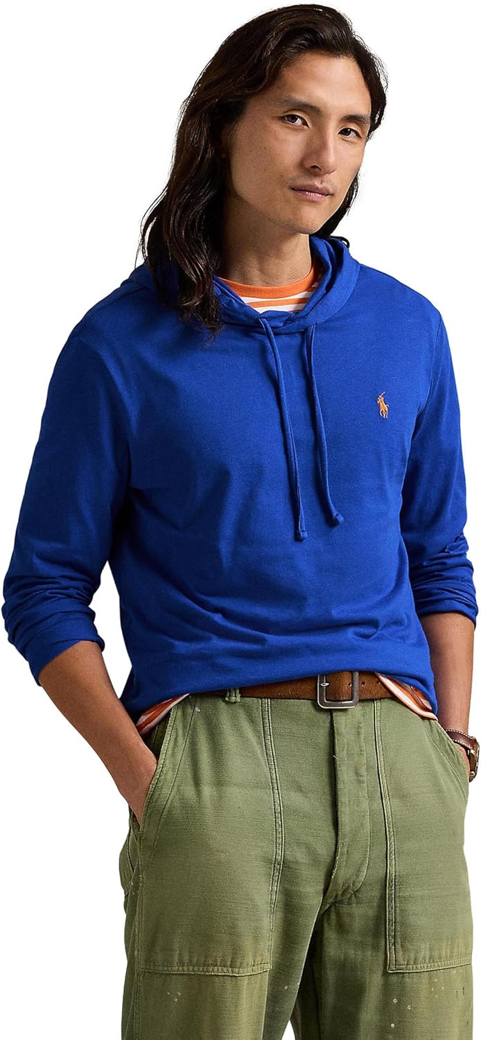 

Мужская футболка с капюшоном POLO RALPH LAUREN из джерси, Blue Saturn, Синий, Мужская футболка с капюшоном POLO RALPH LAUREN из джерси, Blue Saturn