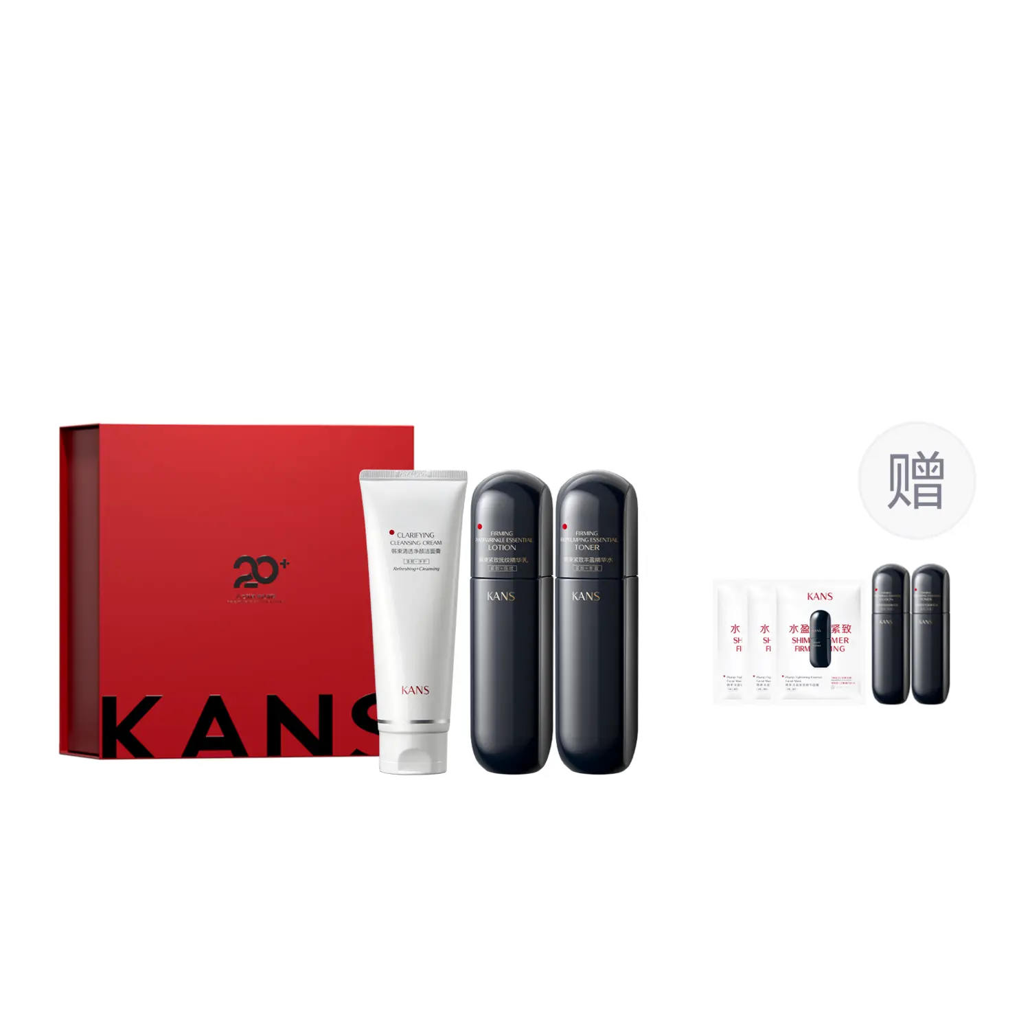Наборы для ухода за кожей (унисекс) Kans, water 100ml + milk 100ml + essence 30ml — фото 2