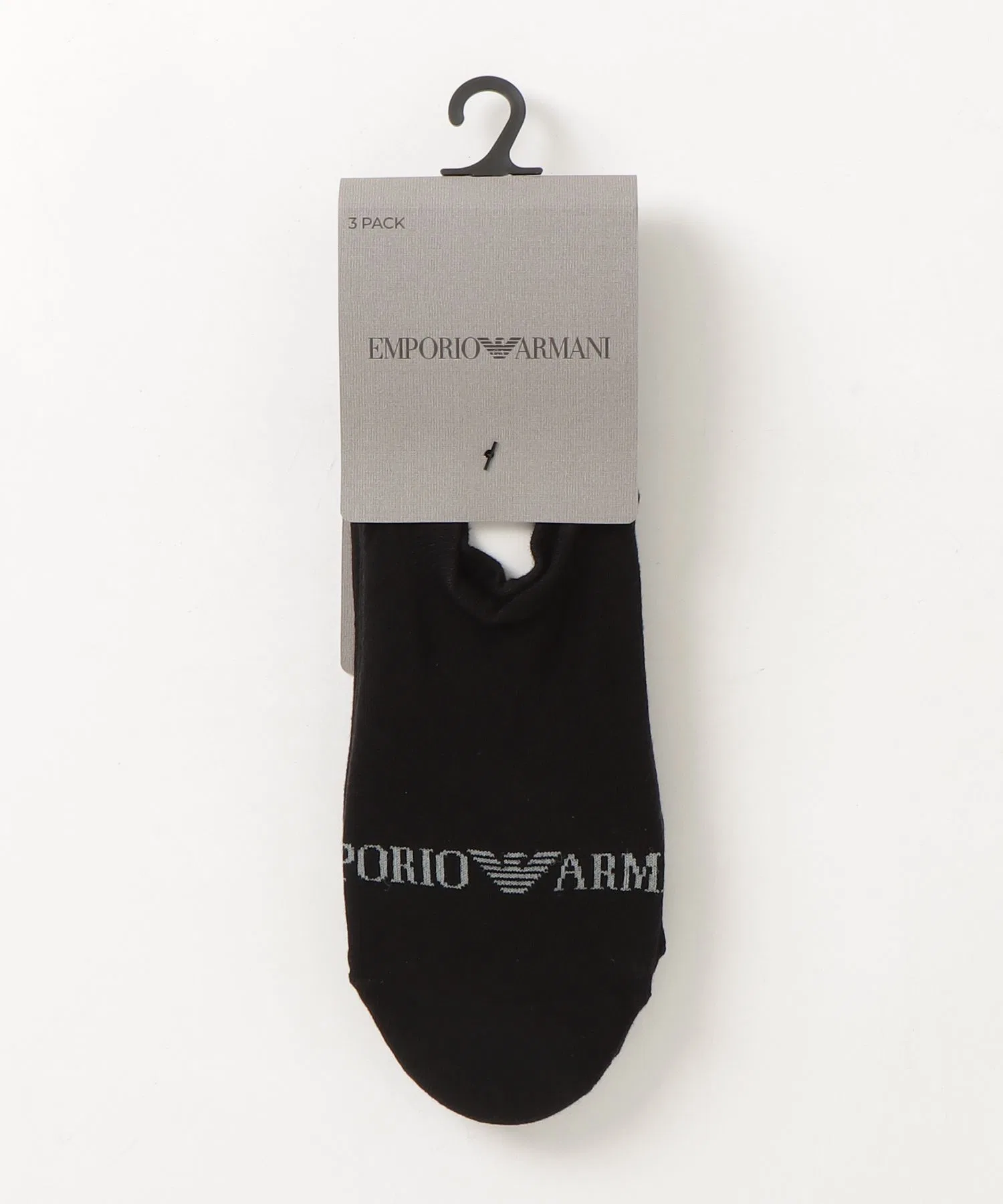 <Эксклюзивно онлайн> Набор из 3 пар носков Emporio Armani для кроссовок - с расширенным логотипом — фото 3