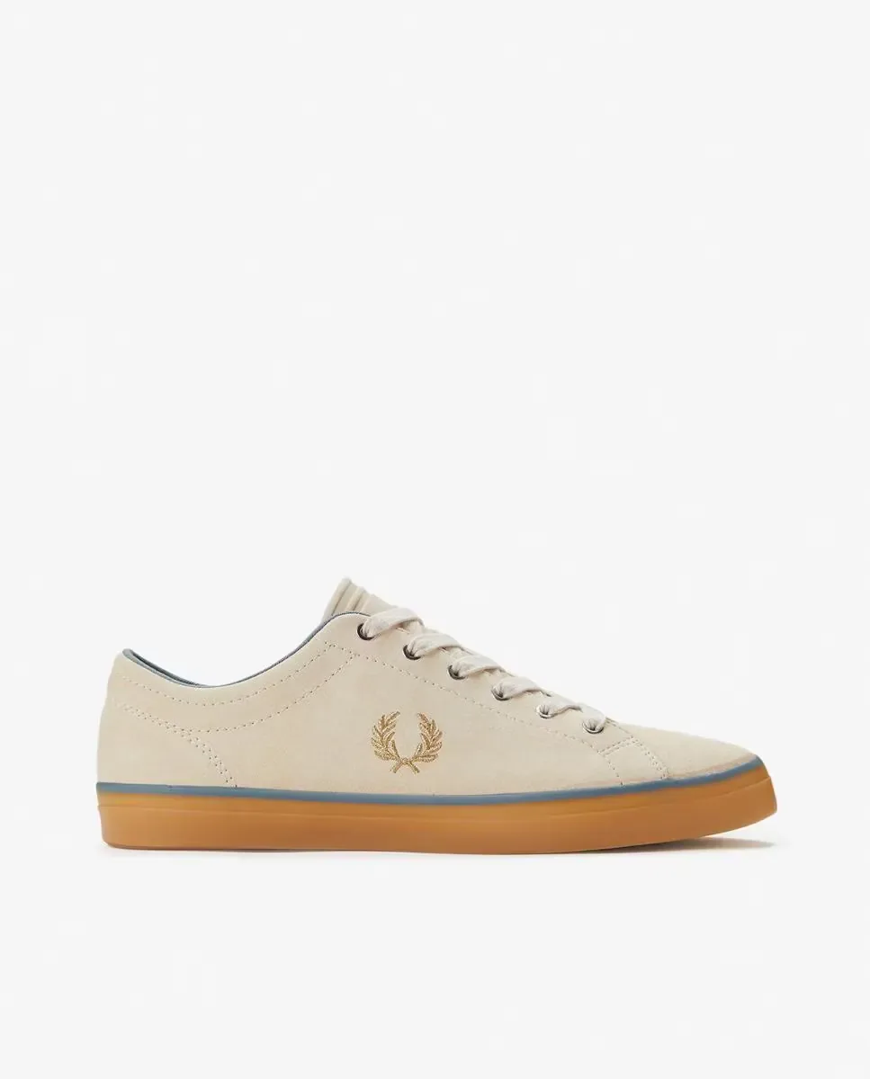 Мужские спортивные кроссовки Baseline с логотипом и шнурками Fred Perry, бежевый