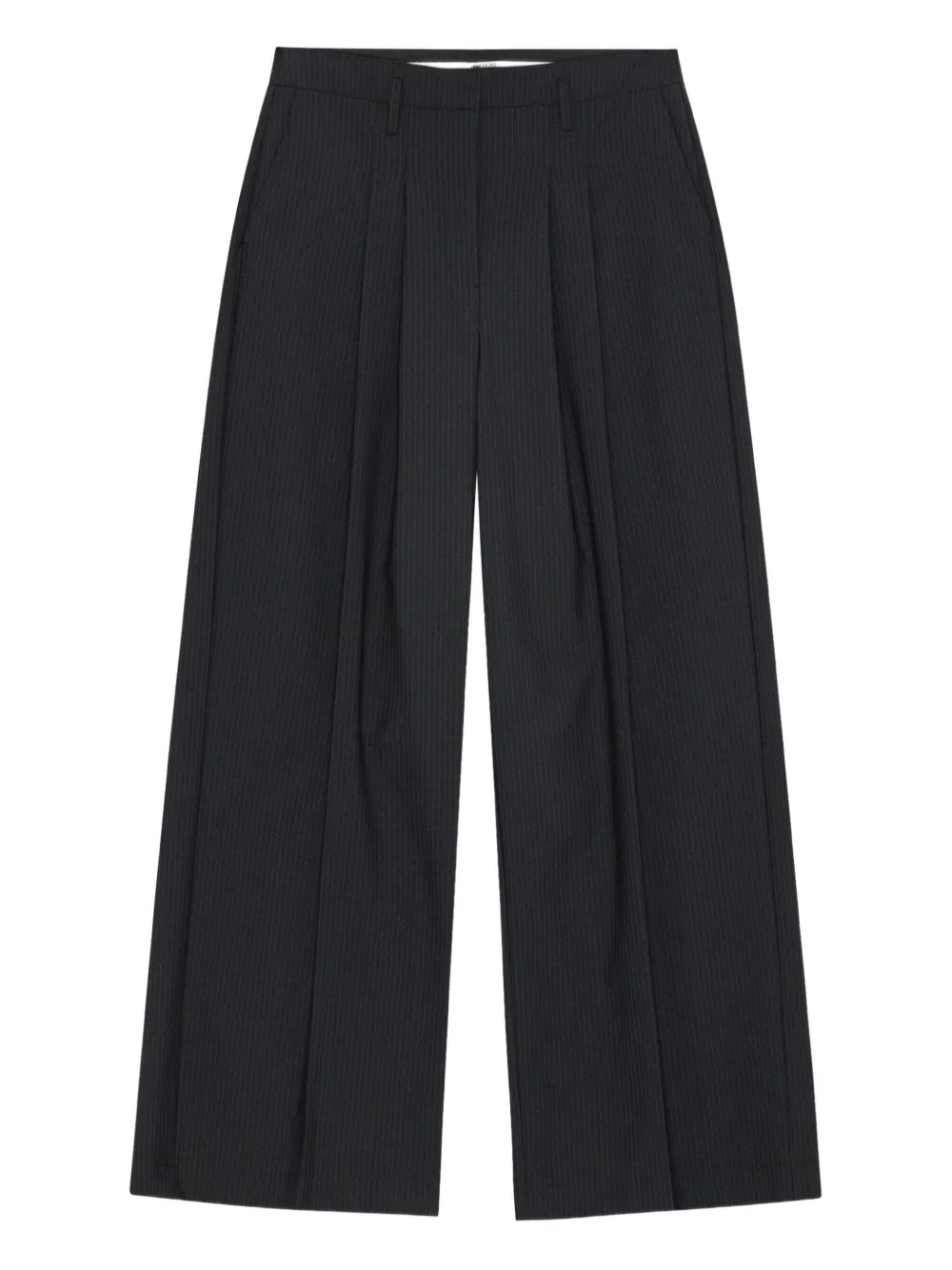 

Брюки в тонкую полоску со складками спереди HERSKIND, синий