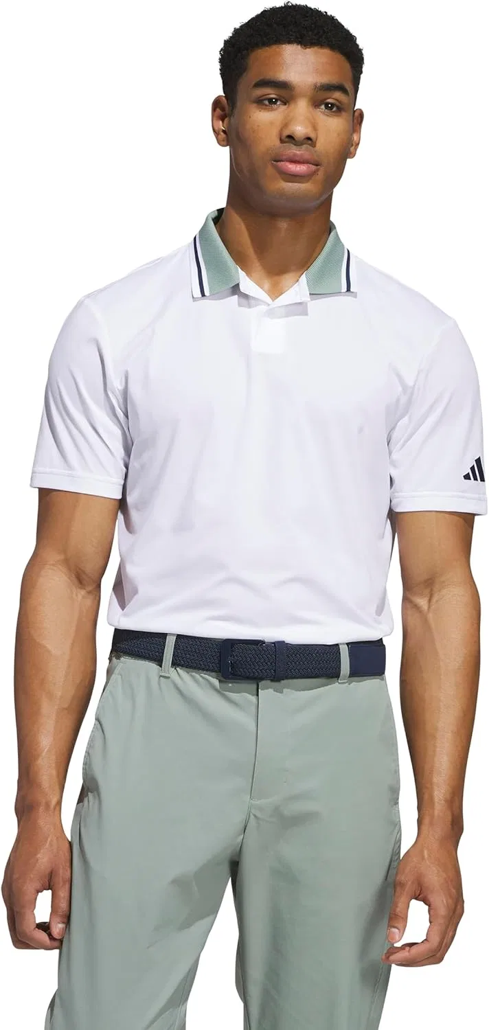 Поло Adidas Beyond Twistknit, белый — фото 2