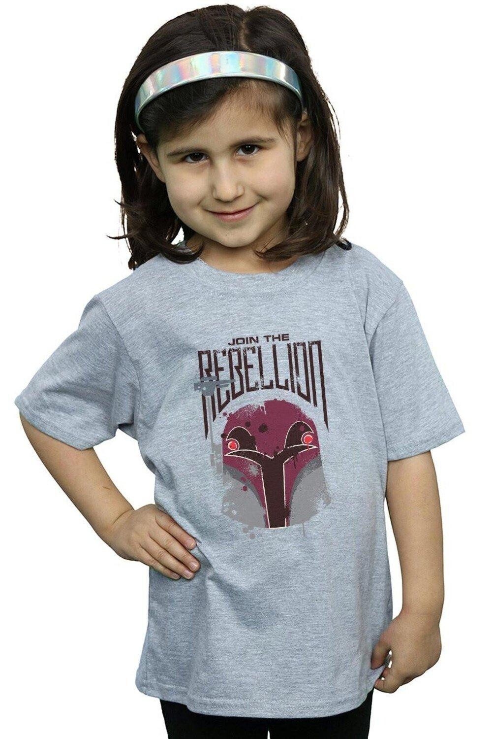 

Хлопковая футболка Rebels Rebellion Star Wars, серый