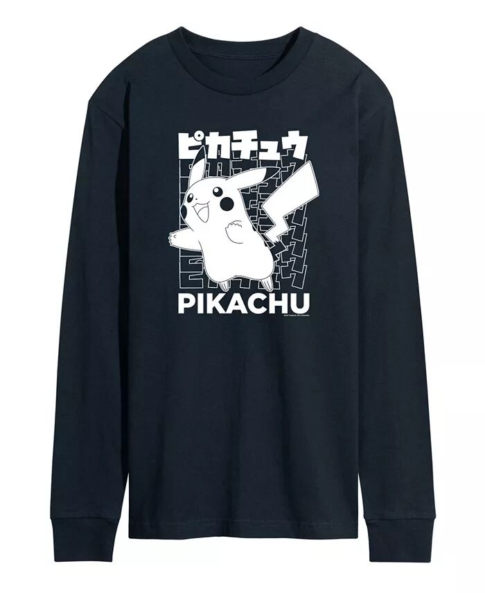 

Мужская футболка с длинным рукавом Pokemon Pikachu AIRWAVES, синий