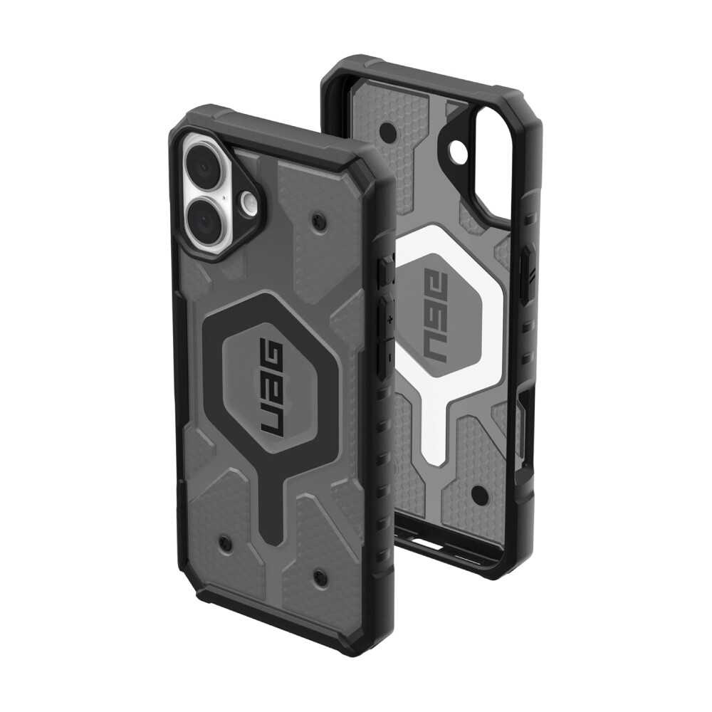 

Чехол UAG Pathfinder Clear для iPhone 16 Plus с MagSafe, Ash, Серый, Чехол UAG Pathfinder Clear для iPhone 16 Plus с MagSafe, Ash