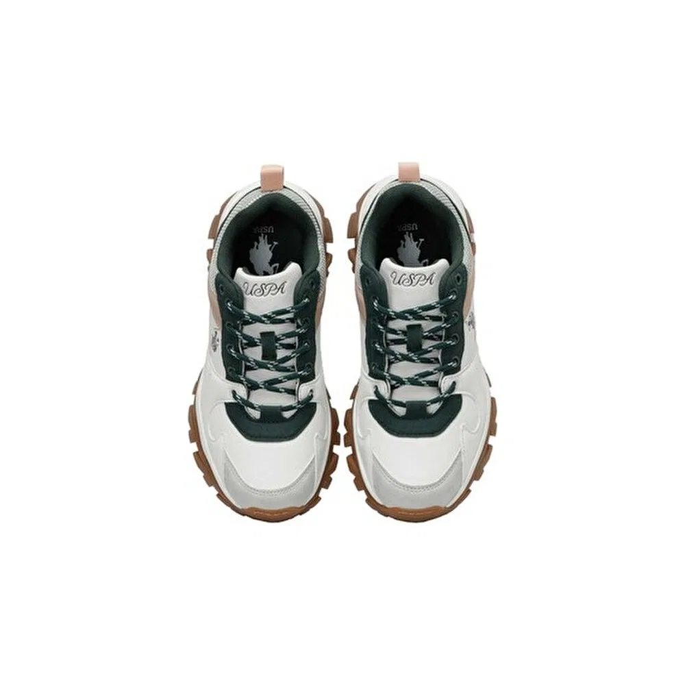 Детские кроссовки с шнуровкой, белые, модель Tracky 3pr U.S. Polo Assn — фото 4