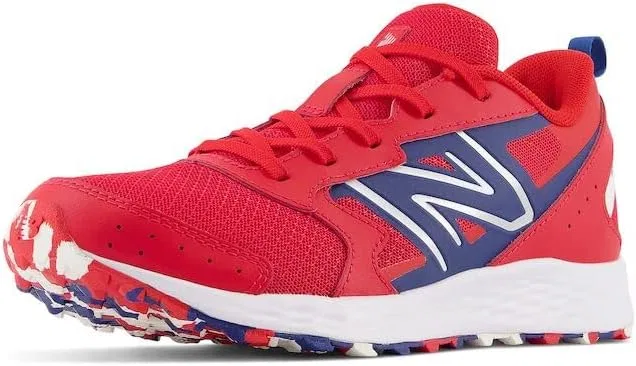 Детские кроссовки для мальчиков с шнуровкой Fresh Foam 650 V1 New Balance, Team Red/Night Sky/White