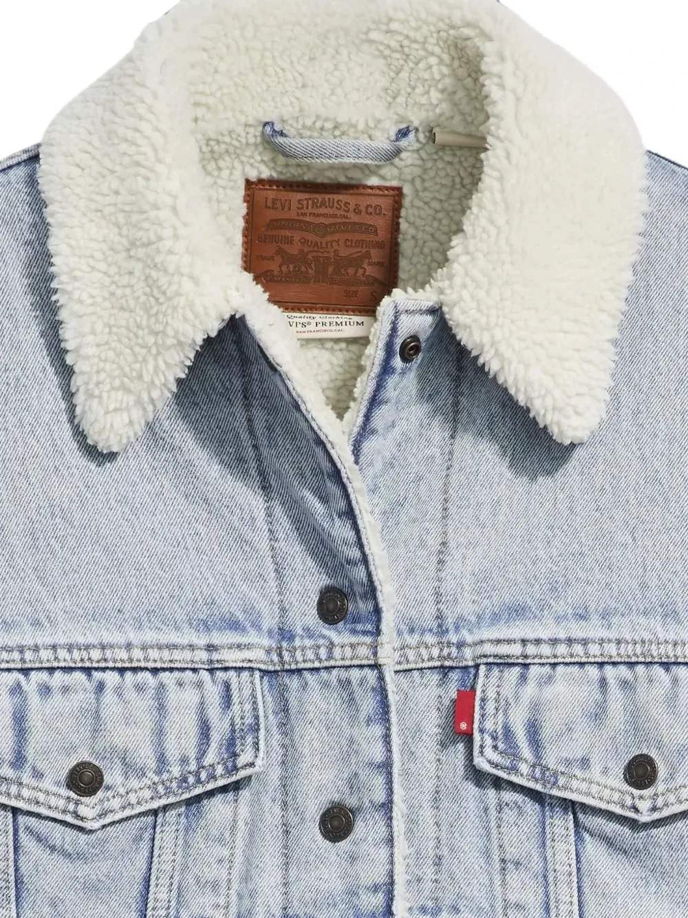 Джинсовая куртка '90s с отделкой из шерпы Levi'S, синий — фото 3