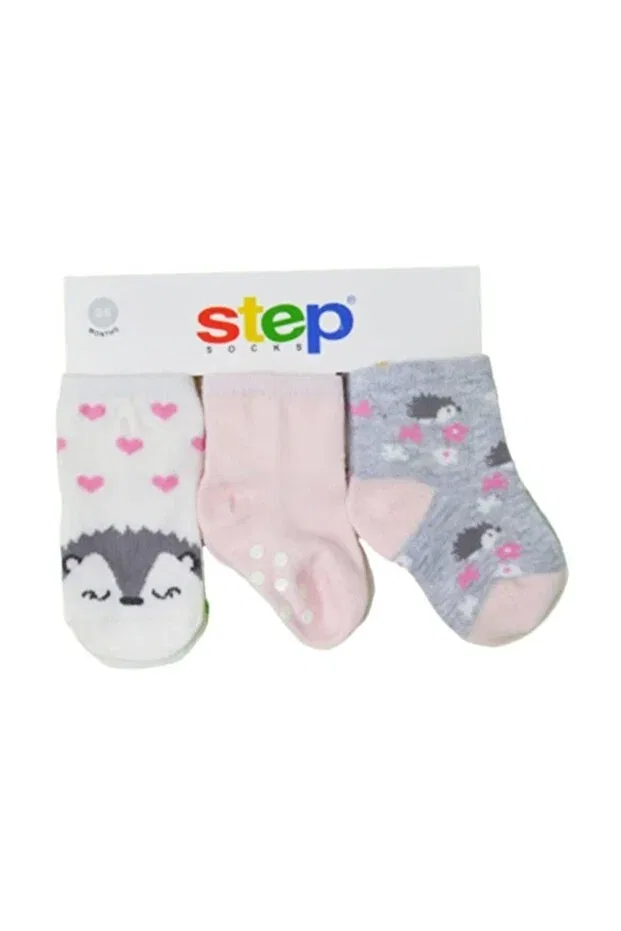 Детские носки для новорожденных хлопковые Step, Cream Pink