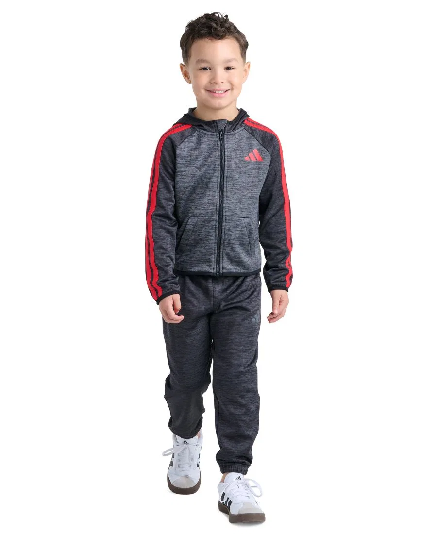 Комплект из куртки и джоггеров с капюшоном, модель 2-Piece Set adidas, Black Red