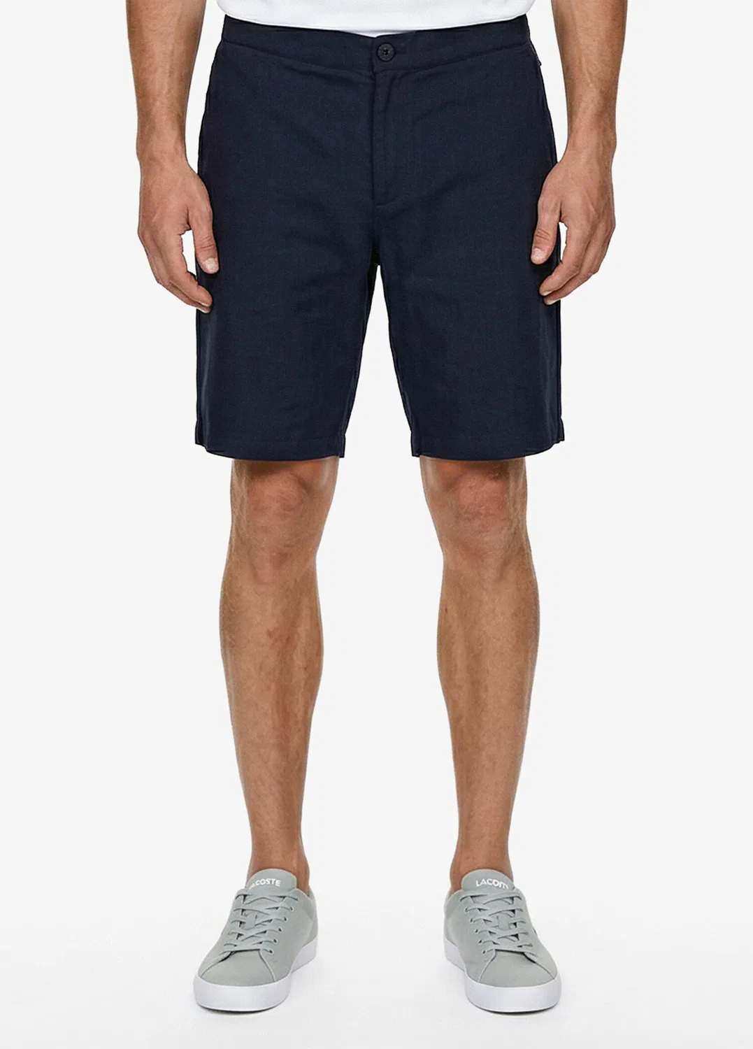 Бермуды Tapered Fit Lacoste, dark blue — фото 3