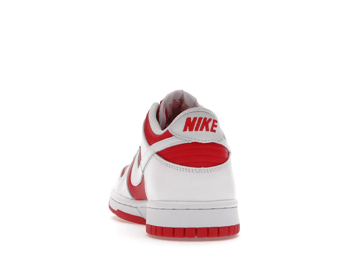 Детские кроссовки с принтом Nike Dunk Low Nike, University Red/White-Total Orange — фото 4