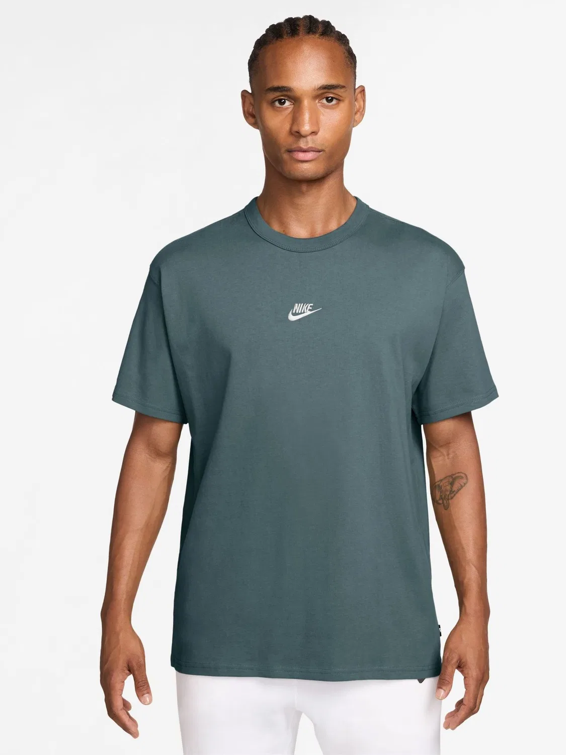 Футболка, хлопок, Sportswear Premium Essentials Nike, Mineral Slate