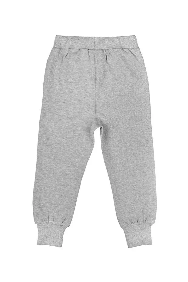 Детские спортивные штаны для девочек хлопковые Basics Organickid, Gray — фото 4