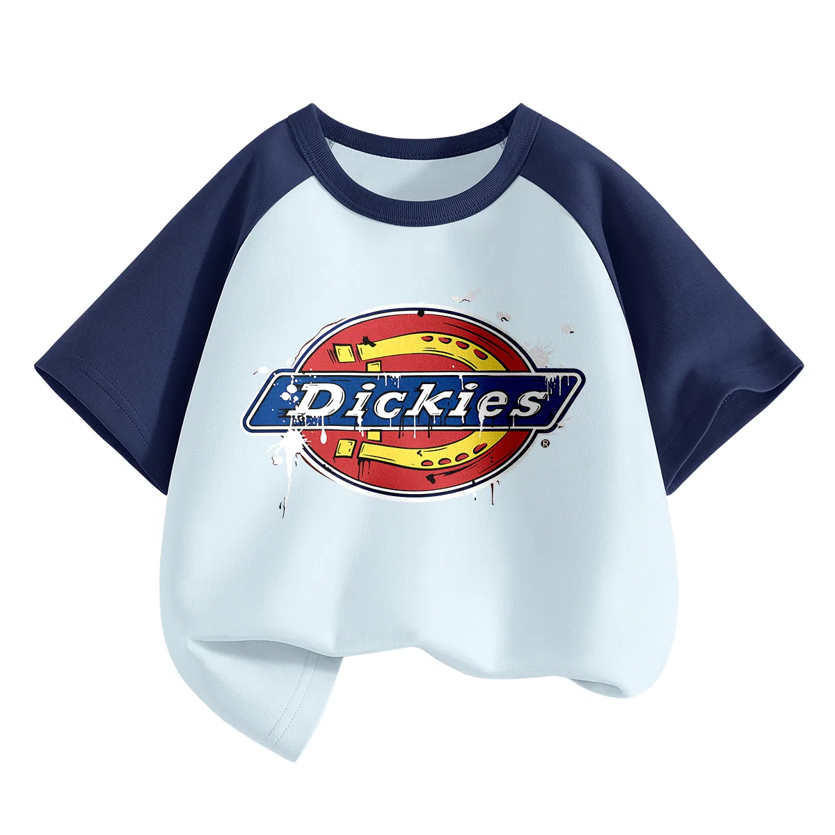 Детская футболка с принтом Street Graffiti Ink Blue White Dickies, Street Graffiti Ink Blue White — фото 3