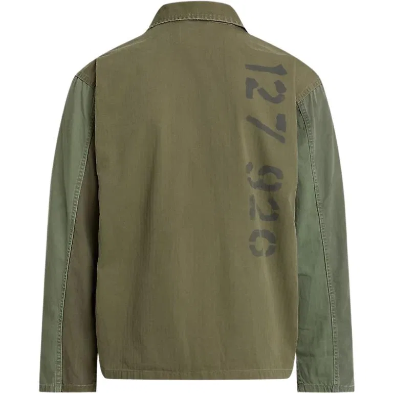 Мужская куртка с нагрудным карманом Polo Ralph Lauren, Olive Green — фото 3