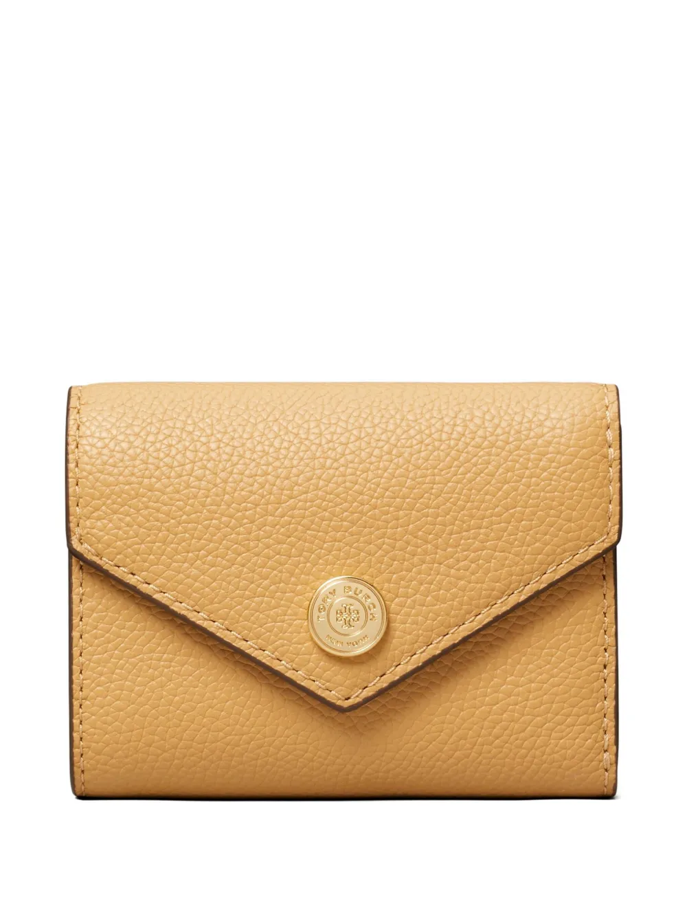

Фактурный кошелек-конверт Pebble Tory Burch, коричневый