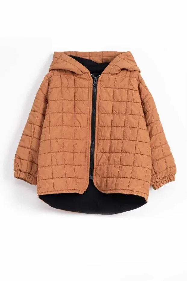 Детское пальто для девочек с капюшоном Vauva, Orange