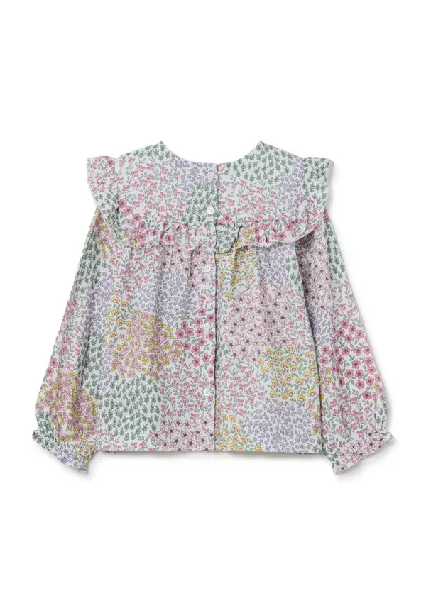 Блуза с цветочным принтом Floral with frills Ovs, белый — фото 2