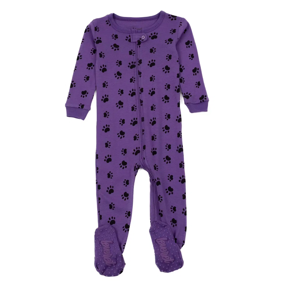 Пижама-комбинезон с принтом животные Leveret, Dog Paw Purple