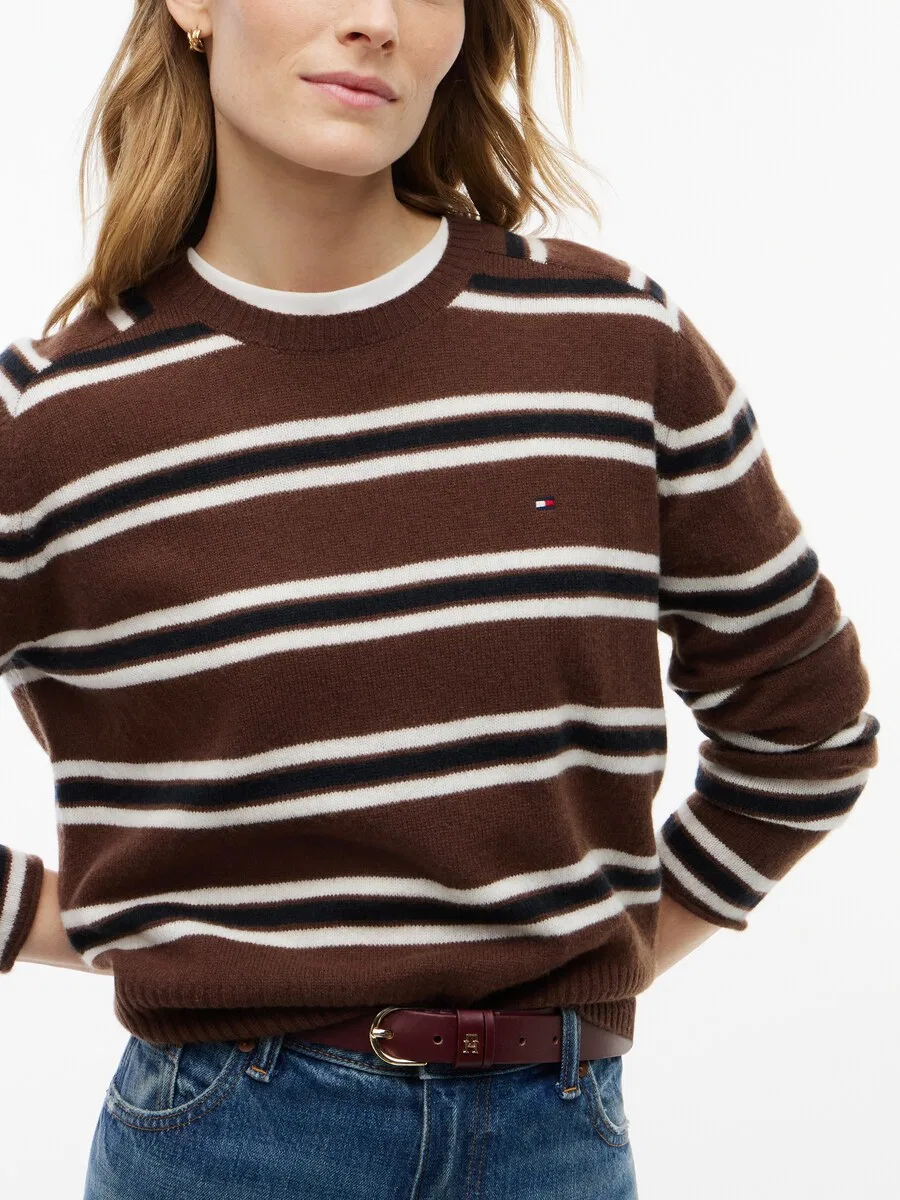 Свитер TOMMY HILFIGER коричневого цвета — фото 3