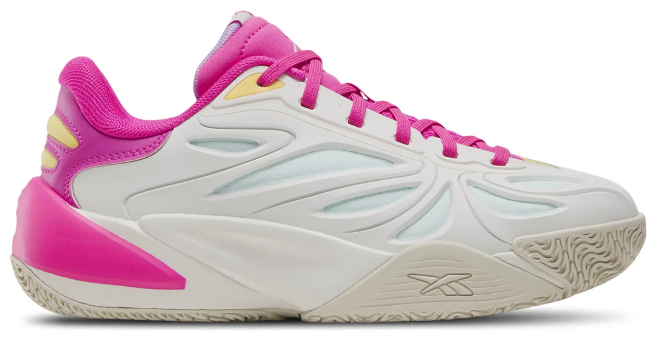 Детские баскетбольные кроссовки для девочек с принтом Barbie x Angel Reese Reebok, Chalk Purple Pink