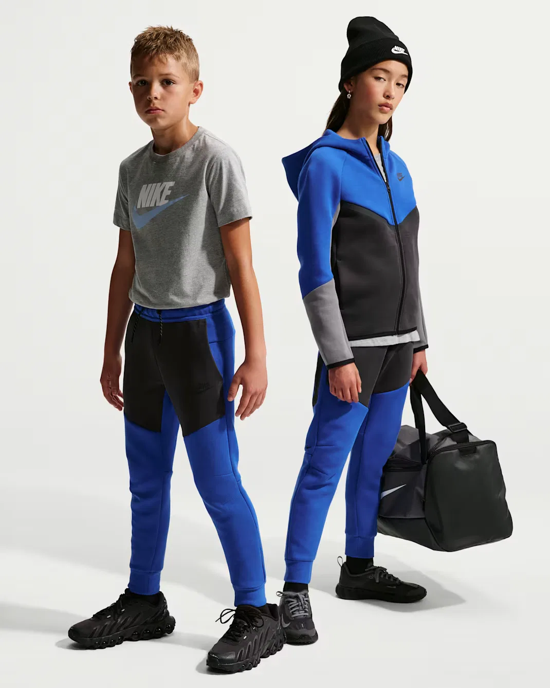 Детские спортивные штаны Nike Sportswear Tech Fleece, Game Royal/Anthracite/Black/Black