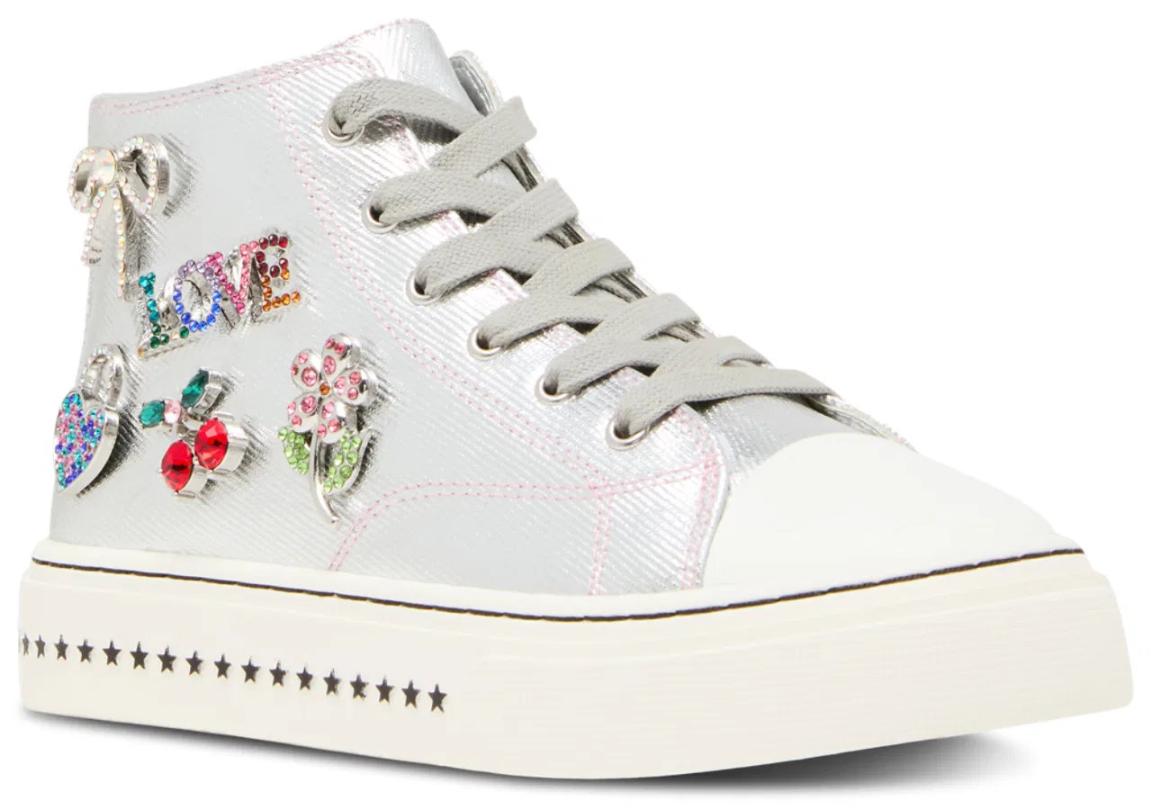 Кроссовки для девочек Jjoycee Steve Madden, серебристый — фото 2