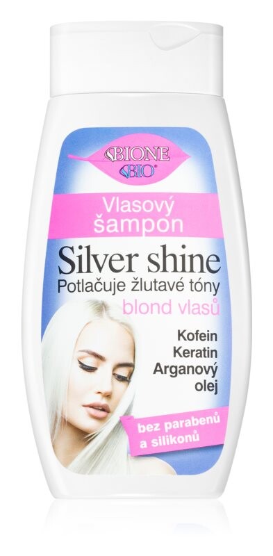 

Шампунь нейтрализующий желтый оттенок Bione Cosmetics Silver Shine