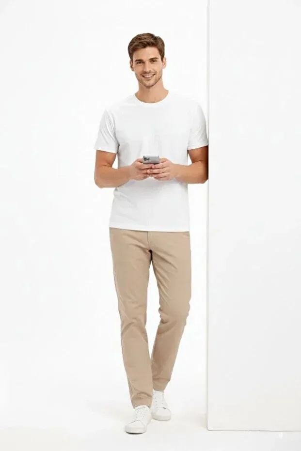 Мужская футболка с круглым вырезом Vexor, White — фото 2