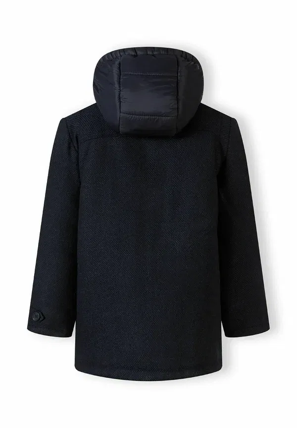 Пальто двубортное из твида Tweed duffle coat Minoti, темно-синий — фото 3