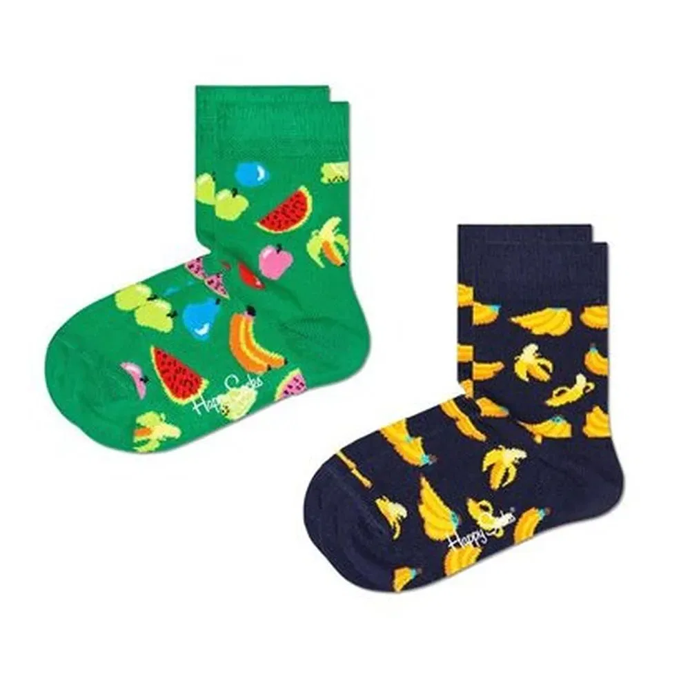 Носки Fruit 2 пары Happy Socks, зеленый