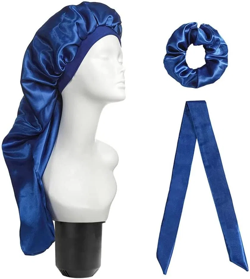 Satin Шапочка для душа JDYaoYing, 3 Piece Set, Blue — фото 2