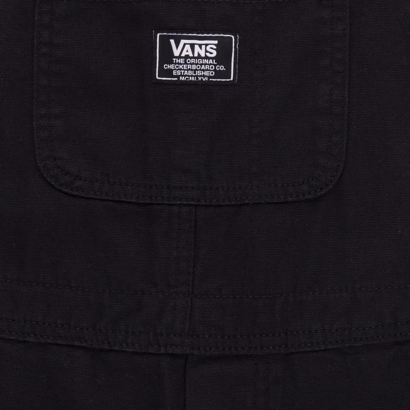 Vans Комбинезон рабочий на широких штанинах, черный — фото 3