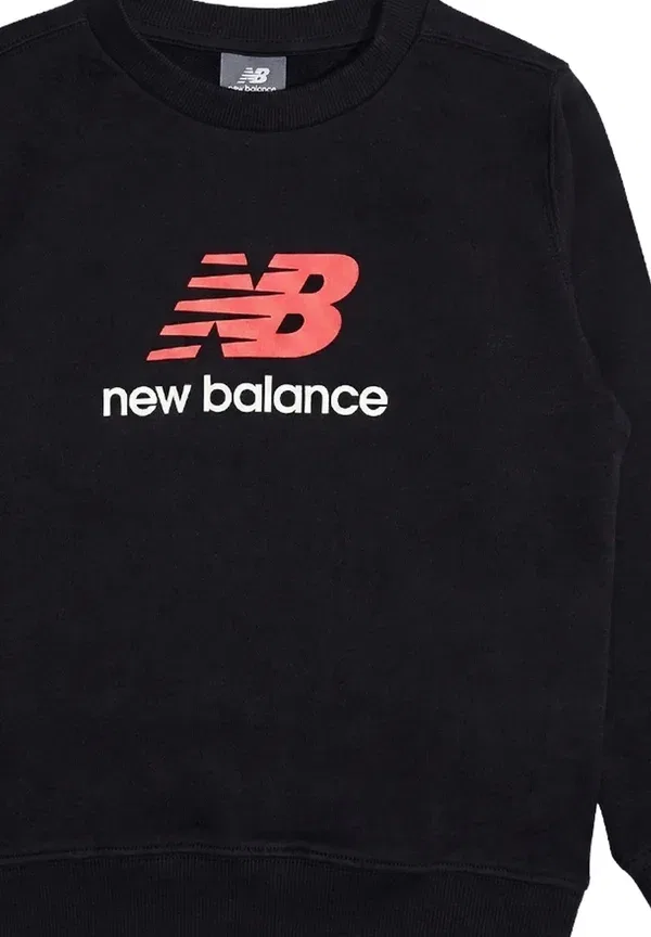 Худи с принтом Felpa girocollo New Balance, черный — фото 3