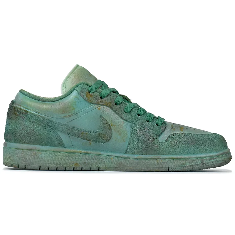 Кроссовки Air 1 Abrasion Resistant Low top Vintage мужские Jordan, Sun Copper Moss-Gift Box 1 — фото 4