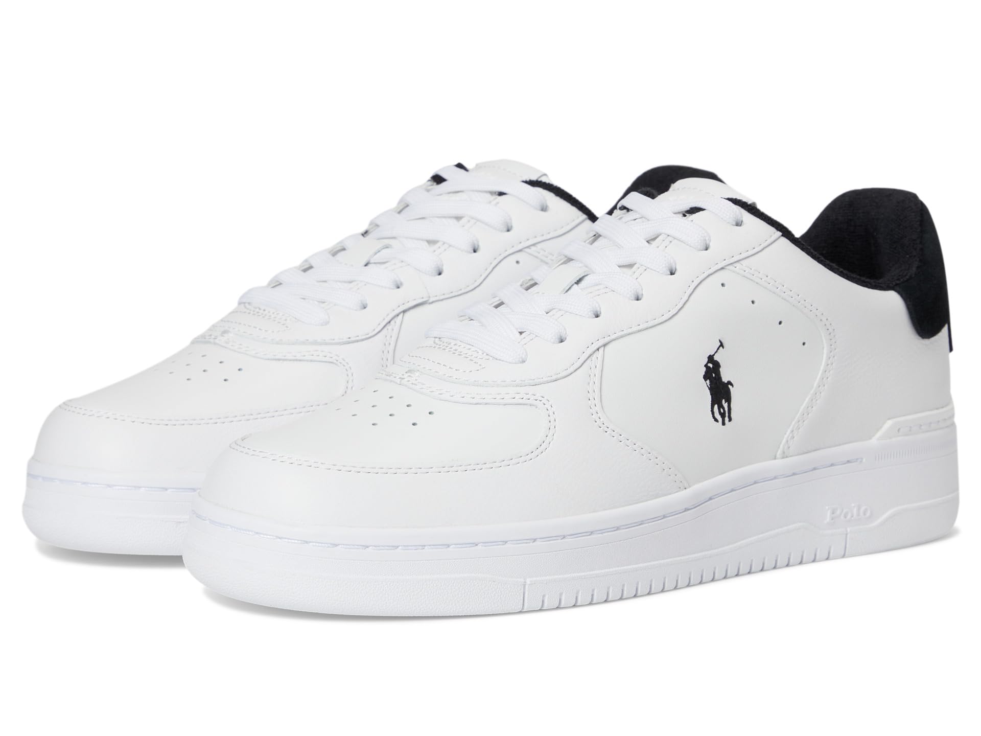 

Кроссовки Polo Ralph Lauren Masters Court Leather Sneakers, цвет White/Black