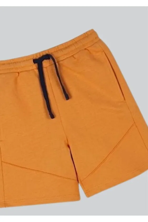 Детские шорты для мальчиков с принтом Basics Benetton, Orange — фото 2