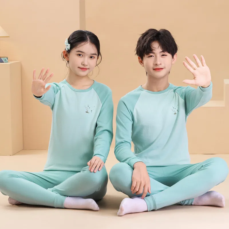 Детское термобелье Mock Neck Blue-Green Spring Equinox Cotton Gene, Mock Neck Blue-Green Spring Equinox — фото 4