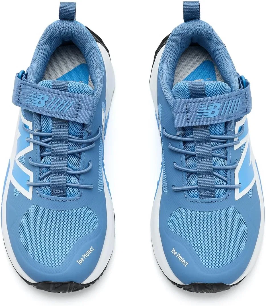 Детские кроссовки на липучке FCY New Balance, Heron Blue/Analog Blue — фото 3