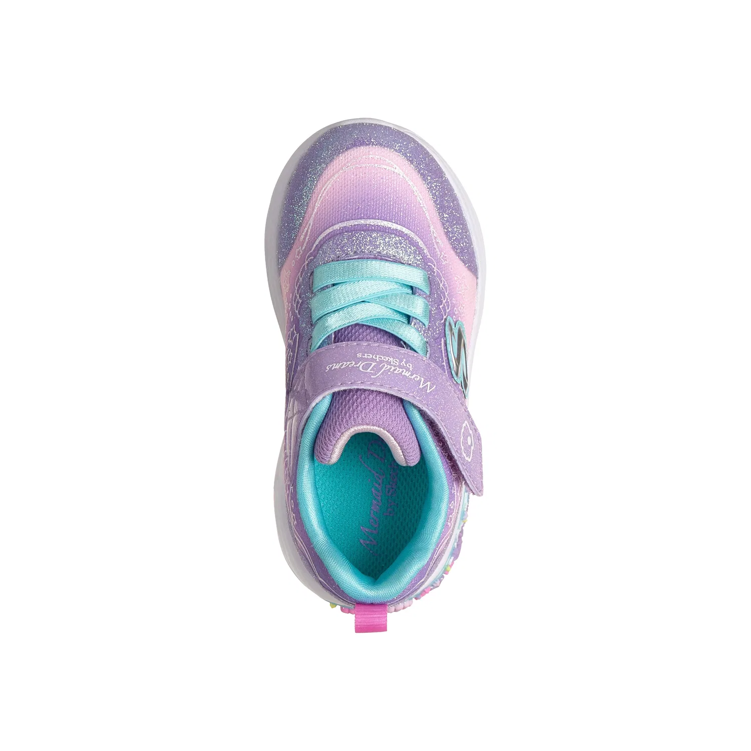 Кроссовки детские с шнуровкой My Dreams Lil Mermaid Skechers, лавандовый — фото 2