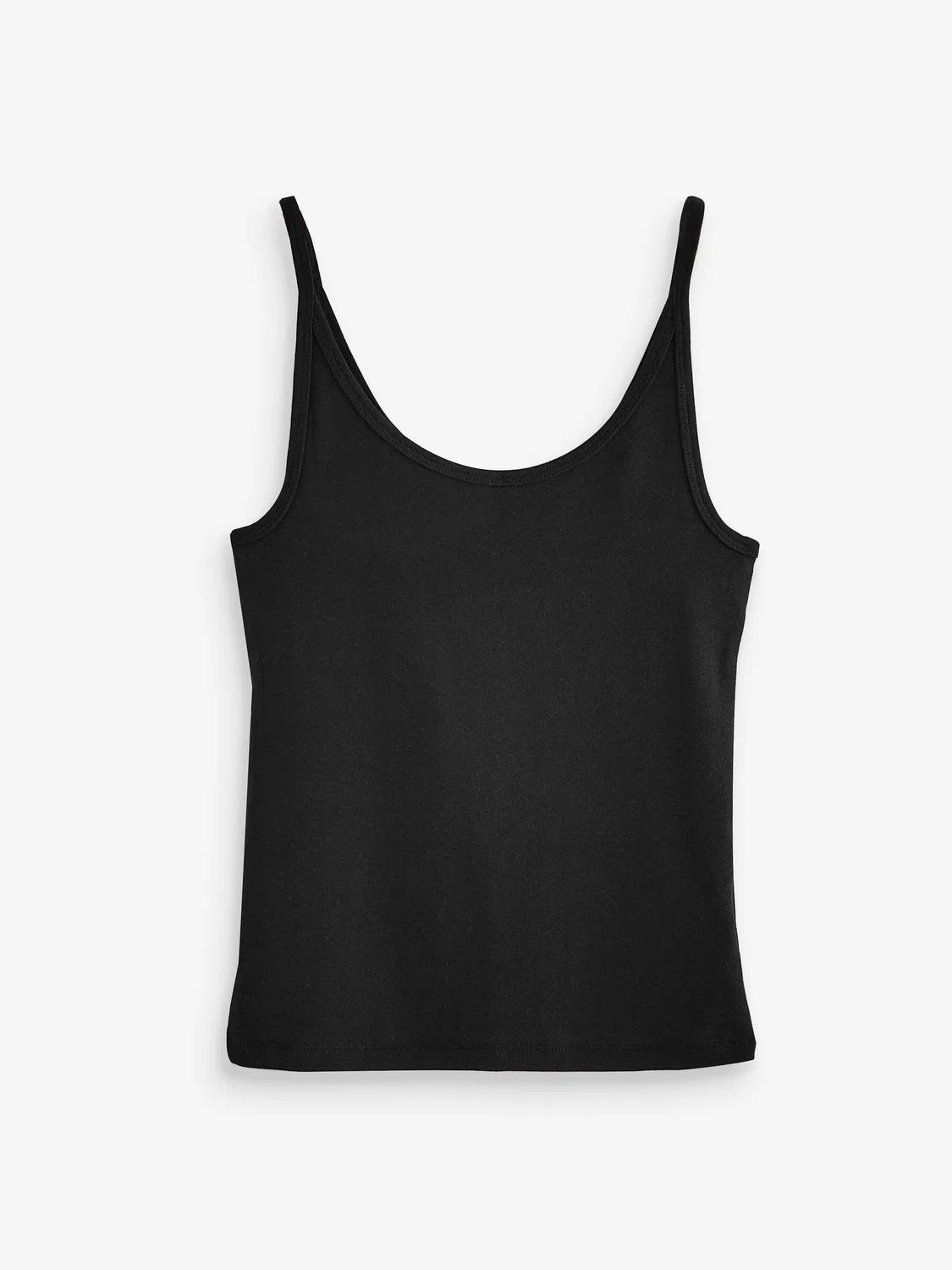 Топ-кроп Gap Modern Crop Cami, черный — фото 4
