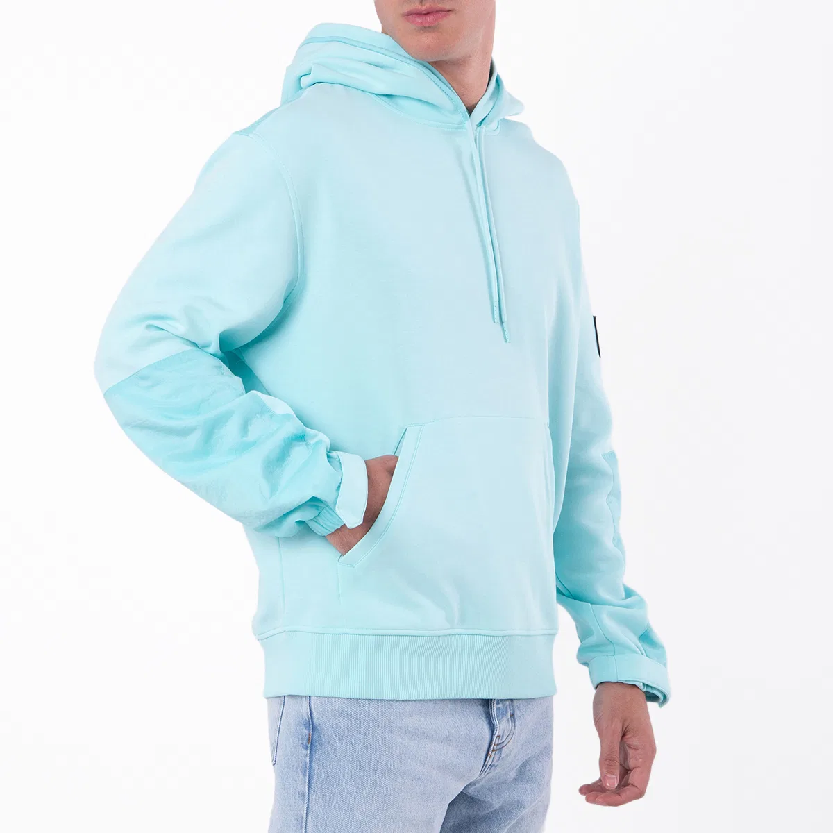 Худи Calvin Klein Logo Patch Hoodie, Blue — фото 3