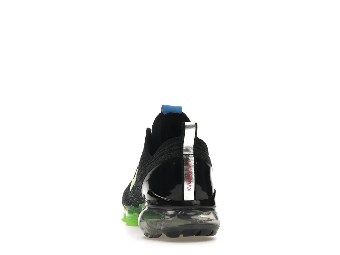 Детские кроссовки Lifestyle с амортизацией Nike Air VaporMax Flyknit 3 Nike, Black/Blue-Ghost Green — фото 4