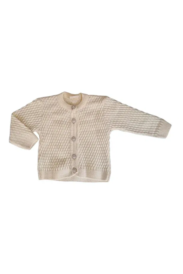 Детский кардиган для девочек вязаный Angora, Cream